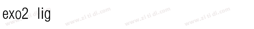 exo2 light condensed字体转换